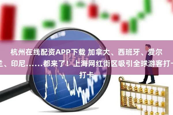 杭州在线配资APP下载 加拿大、西班牙、爱尔兰、印尼……都来了!上海网红街区吸引全球游客打卡